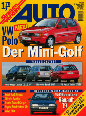 AUTOStraßenverkehr Titel 1994 Heft 16 Vorschau