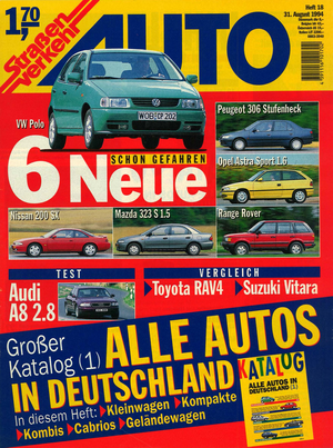 AUTOStraßenverkehr Titel 1994 Heft 18 Vorschau