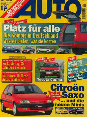 AUTOStraßenverkehr Titel 1996 Heft 01 Vorschau