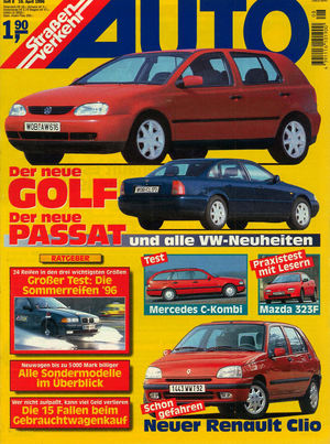 AUTOStraßenverkehr Titel 1996 Heft 08 Vorschau