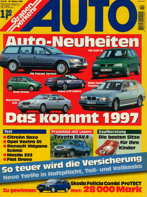 AUTOStraßenverkehr Titel 1996 Heft 22 Vorschau