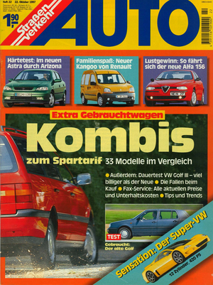 AUTOStraßenverkehr Titel 1997 Heft 22 Vorschau