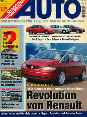 AUTOStraßenverkehr Titel 1999 Heft 09 Vorschau