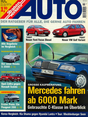 AUTOStraßenverkehr Titel 1999 Heft 10 Vorschau