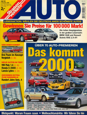 AUTOStraßenverkehr Titel 1999 Heft 25 Vorschau