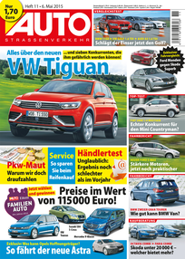 AUTOStraßenverkehr Titel 2015 Heft 11 Vorschau