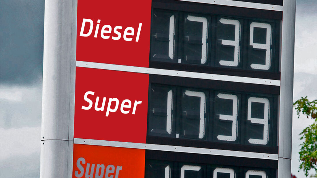 Abschaffung Dieselprivileg Tankstellen-Preisanzeige