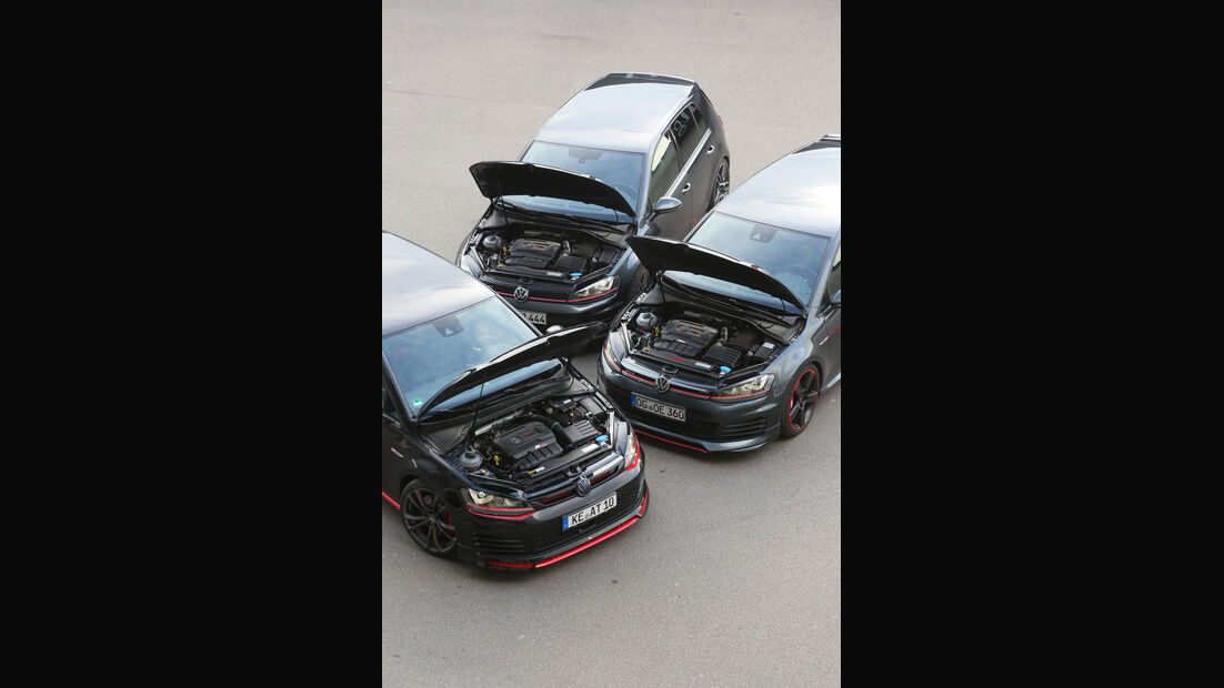 Abt Golf GTI Dark Edition, VW Golf GTI Performance B&B Stufe 2, Oettinger Golf GTI