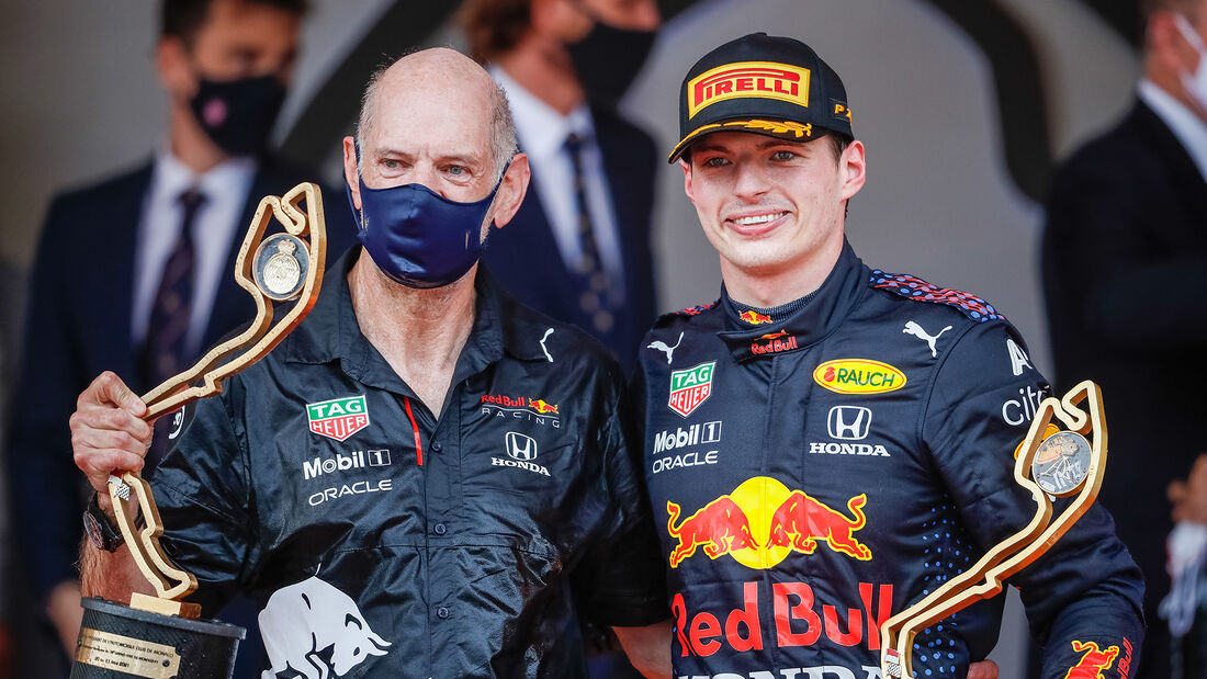 Adrian Newey - Max Verstappen - Red Bull - GP Monaco 2021 - Formel 1
