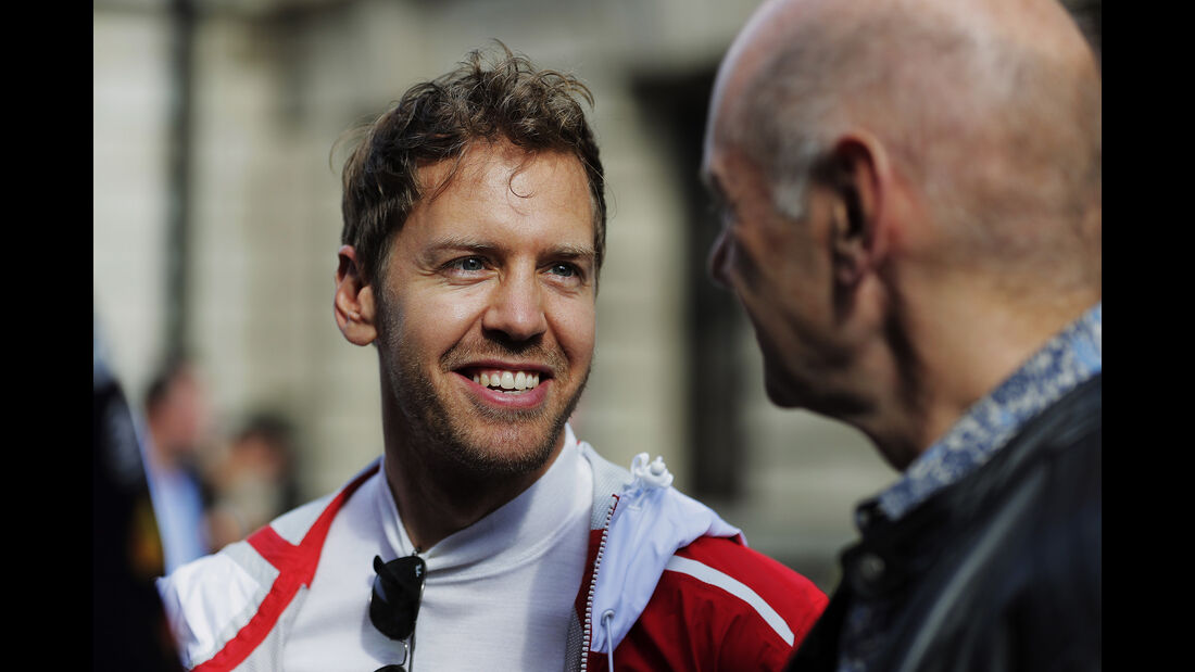 Adrian Newey & Sebastian Vettel - F1 Live Show - London - 2017
