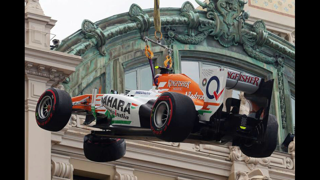 Adrian Sutil - Crash - Formel 1 - GP Monaco - 25. Mai 2013