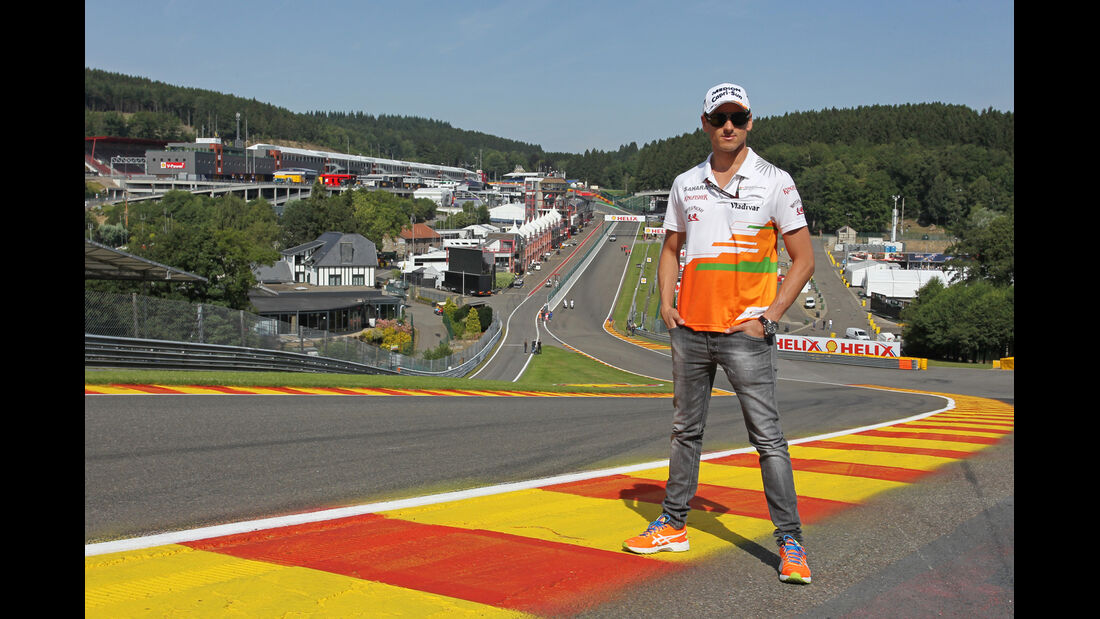 Adrian Sutil - Force India - Formel 1 - GP Belgien - Spa-Francorchamps - 22. August 2013