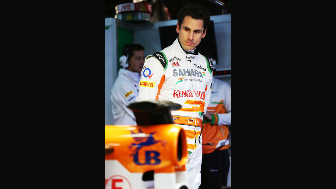 Adrian Sutil, Force India, Formel 1-Test, Barcelona, 01. März 2013