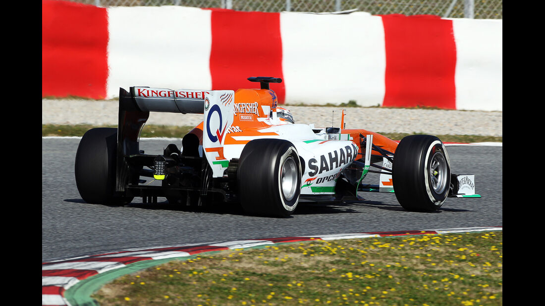 Adrian Sutil - Force India - Formel 1 - Test - Barcelona - 2. März 2013