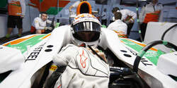 Adrian Sutil, Force India, Formel 1-Test, Barcelona, 21. Februar 2013