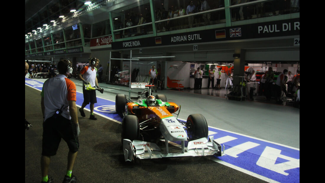 Adrian Sutil Force India GP Singapur 2011
