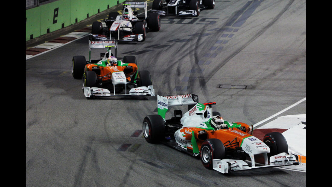 Adrian Sutil Force India GP Singapur 2011