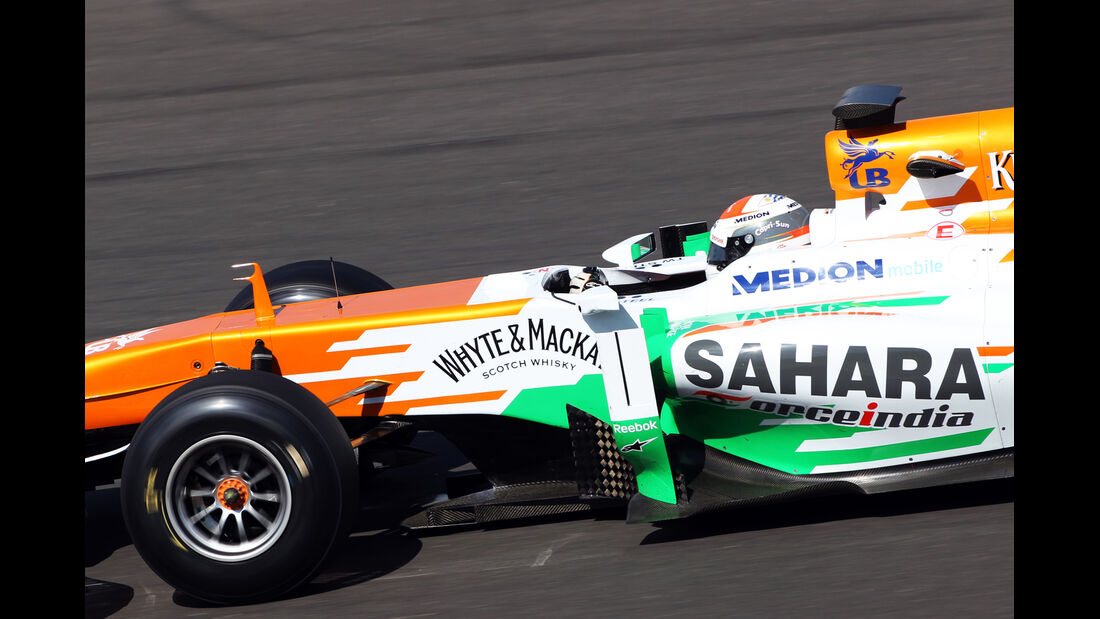 Adrian Sutil - Force India - Young Drivers Test - Silverstone - 19. Juli 2013