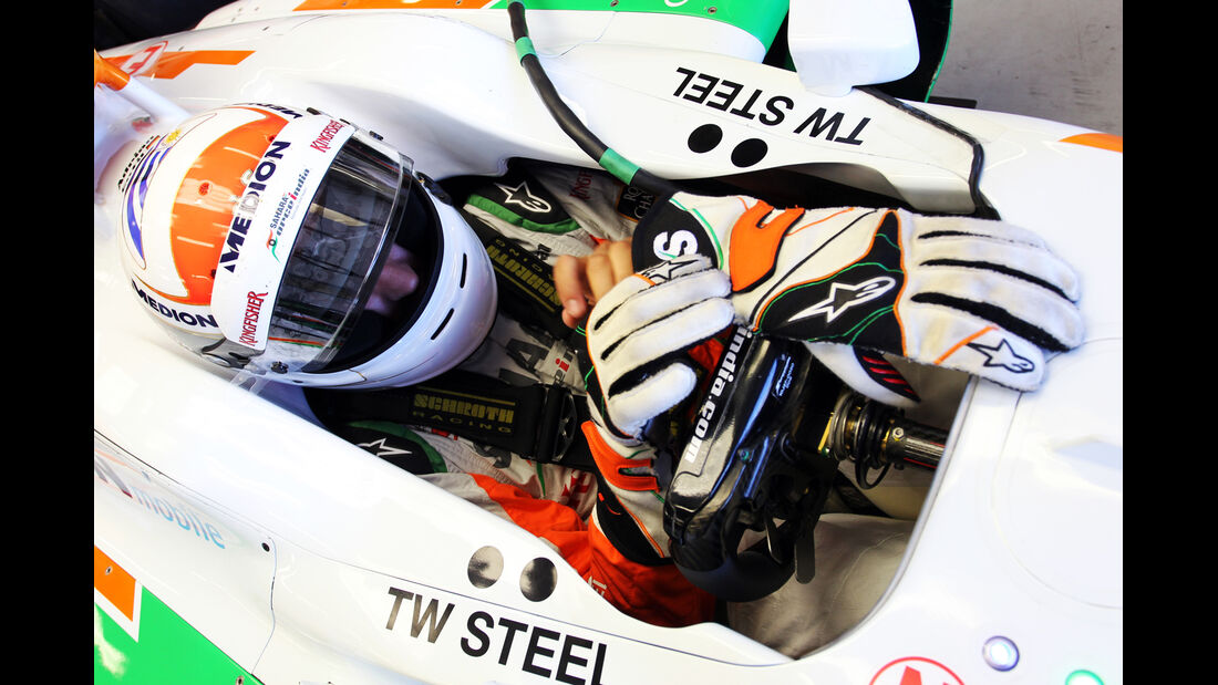 Adrian Sutil - Force India - Young Drivers Test - Silverstone - 19. Juli 2013