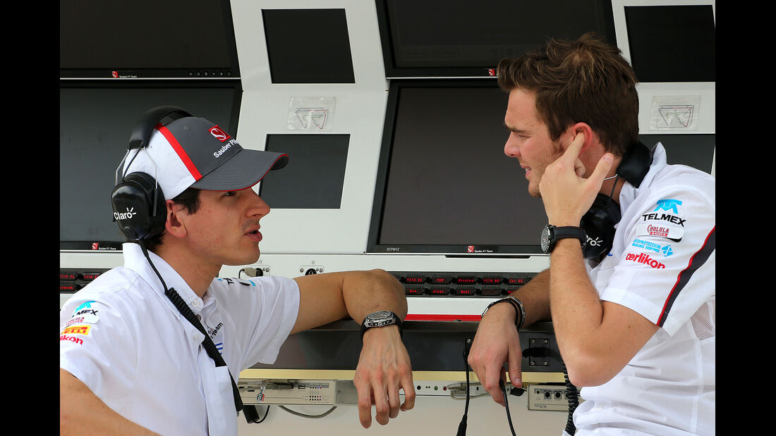 Adrian Sutil - Giedo van der Garde - Sauber - Formel 1 - Test - Bahrain - 28. Februar 2014
