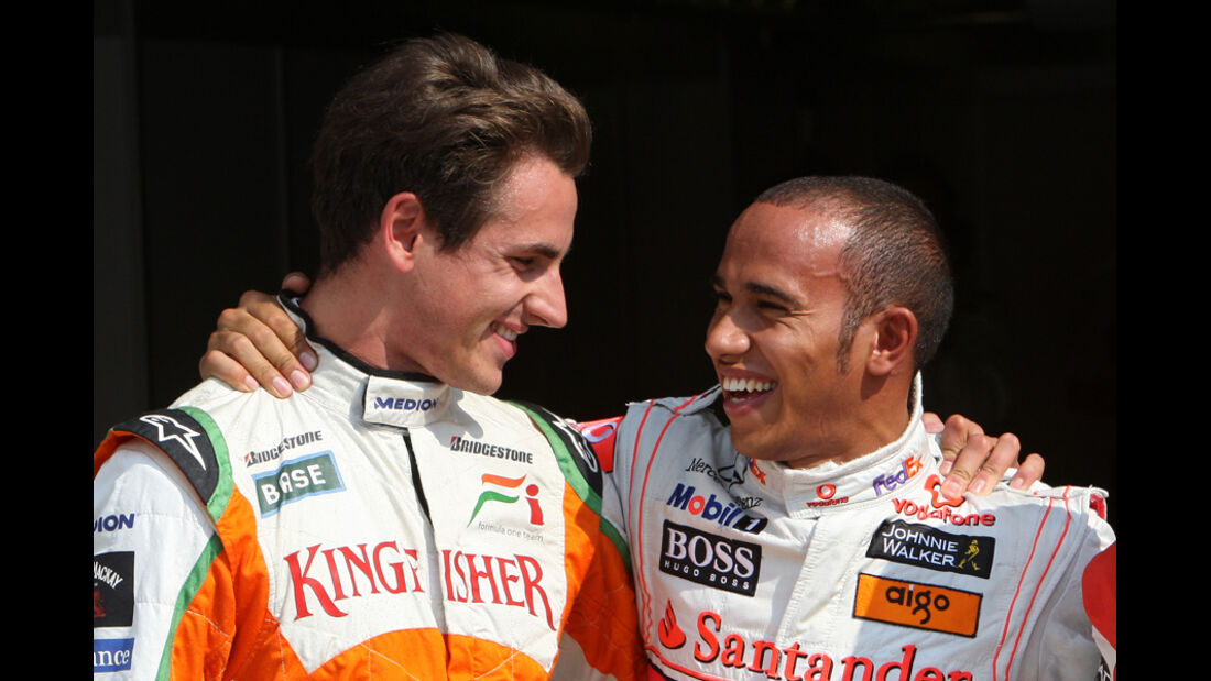 Adrian Sutil & Lewis Hamilton