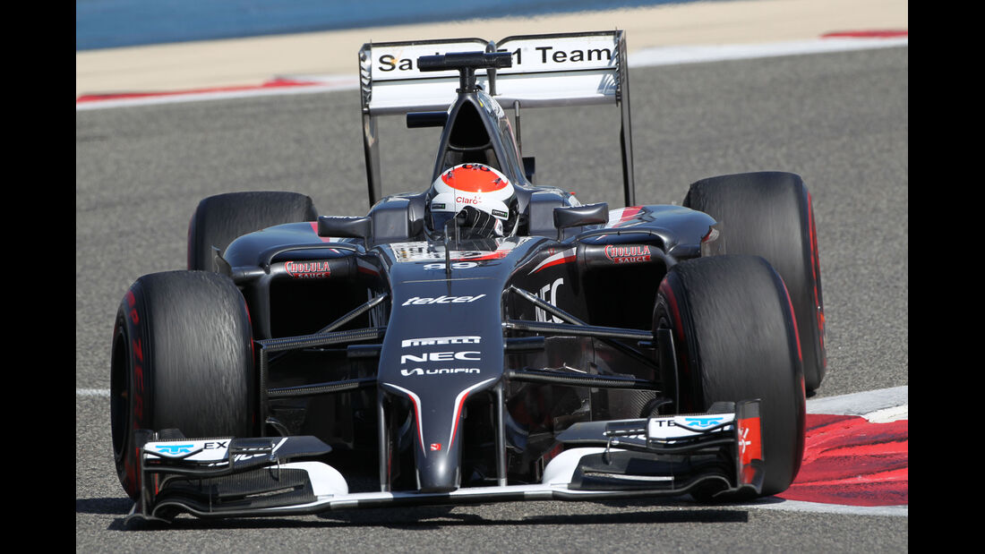 Adrian Sutil - Sauber - Formel 1 - Bahrain - Test - 2. März 2014