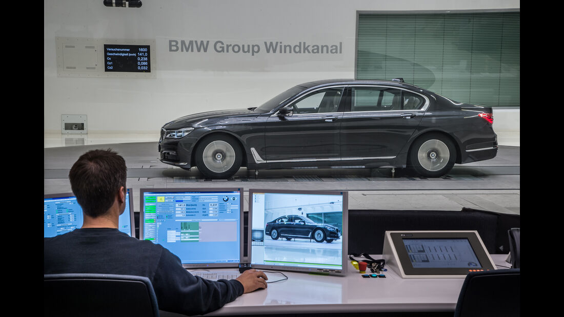 Aerodynamik, Windkanal, Impression, BMW