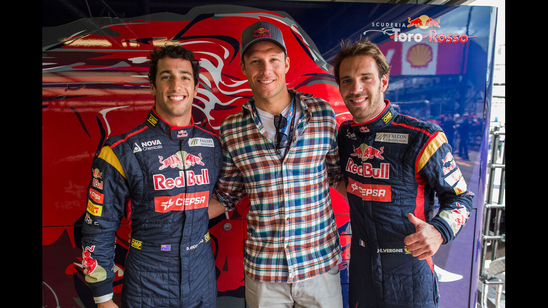 Aksel Lund Svindal & Toro Rosso-Piloten - GP Monaco 2013 - VIPs & Promis
