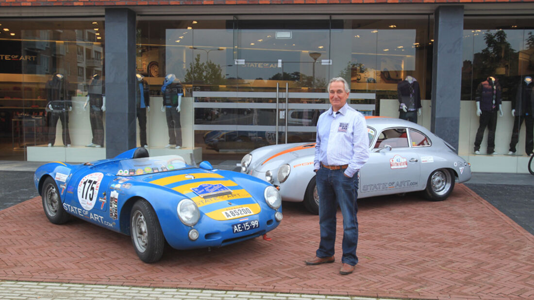 Albert Westermann vor der Fabrik in Lichtenvoorde, State of Art, Porsche