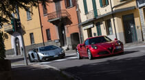 Alfa 4C, Lamborghini Aventador LP750  SV, Frontansicht