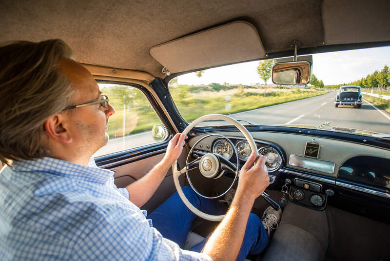 Alfa Romeo 1900, Cockpit, Fahrersicht