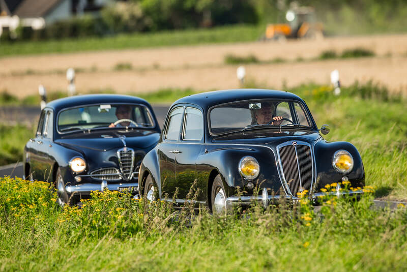 Alfa Romeo 1900, Lancia Aurelia B 10, Frontansicht