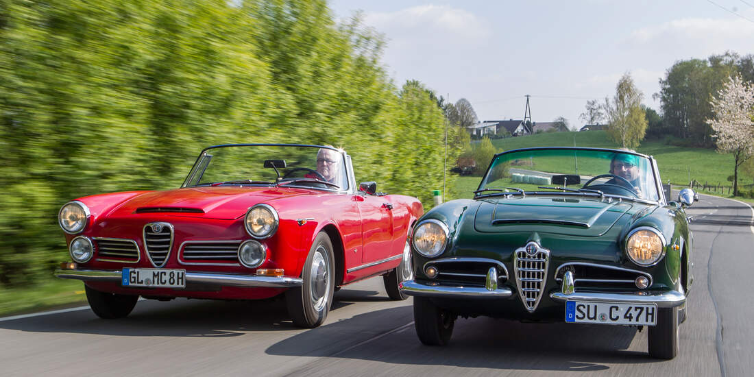 Alfa Romeo 2600 Spider, Alfa Romeo Giulia 1600 Spider, Frontansicht