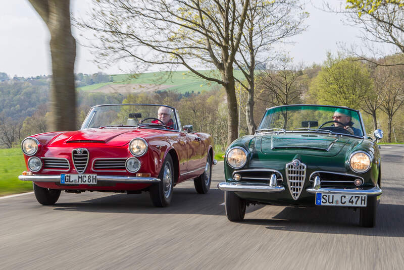 Alfa Romeo 2600 Spider, Alfa Romeo Giulia 1600 Spider, Frontansicht