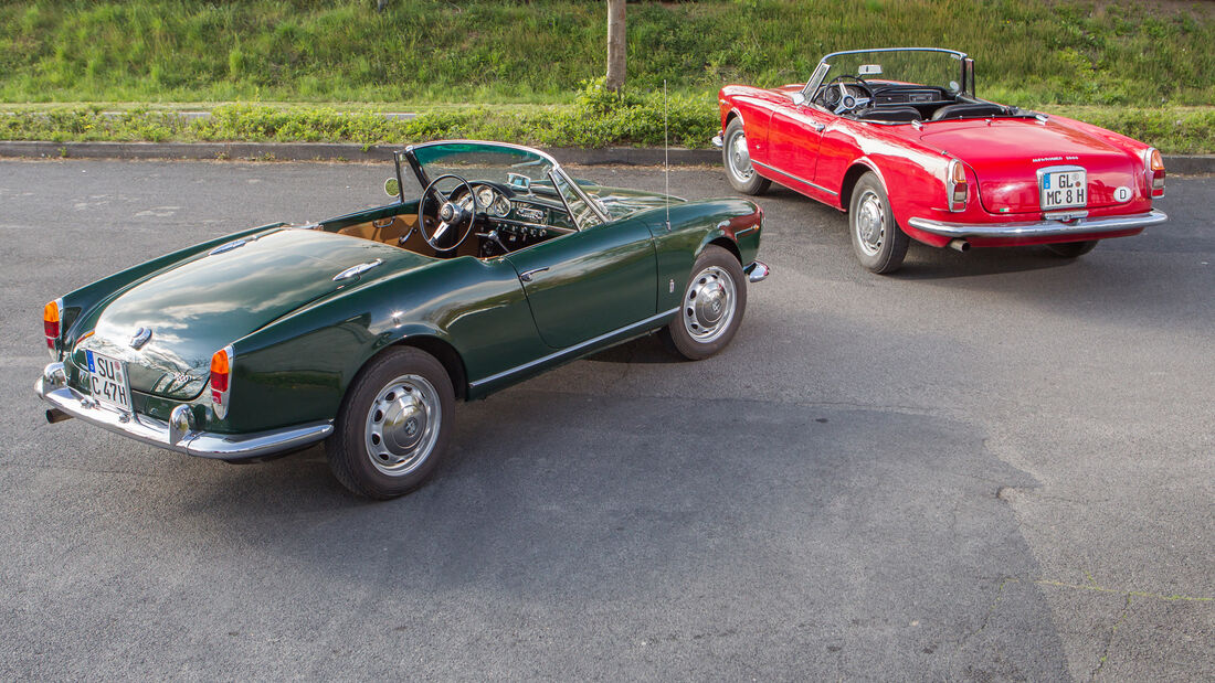 Alfa Romeo 2600 Spider, Alfa Romeo Giulia 1600 Spider, Heckansicht