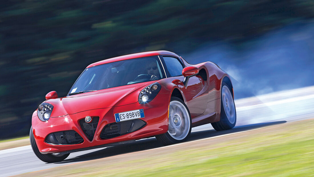 Alfa Romeo 4C, Frontansicht, Driften