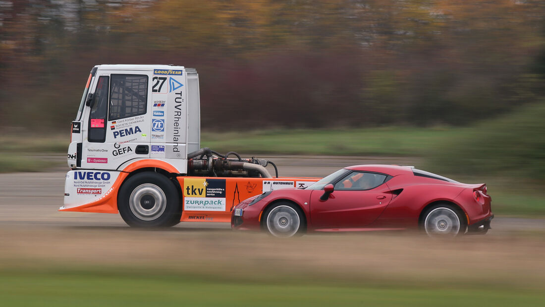 Alfa Romeo 4C, Iveco Race Stralis, Impression