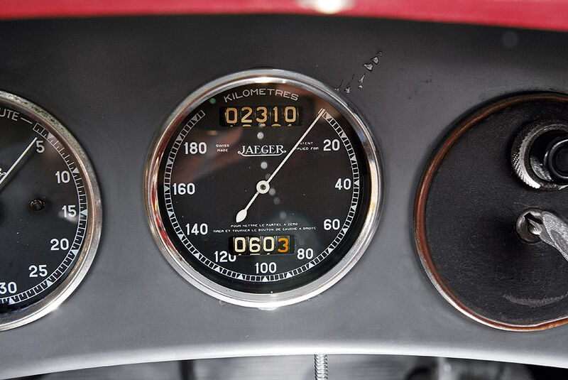Alfa Romeo 6C 1750 GS, Tachometer