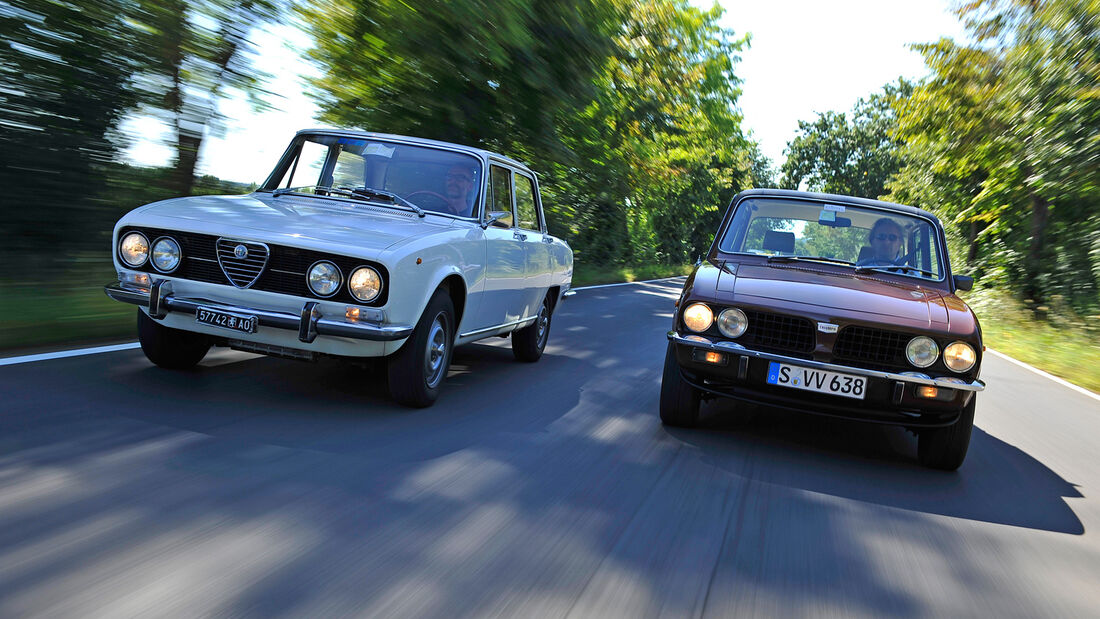 Alfa Romeo Berlina 2000, Trimph Dolomiti Sprint, Frontansicht