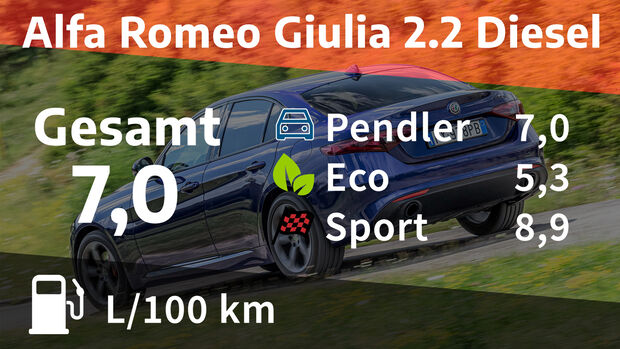 Alfa Romeo Giulia 2.2 Diesel Sprint Realverbrauch