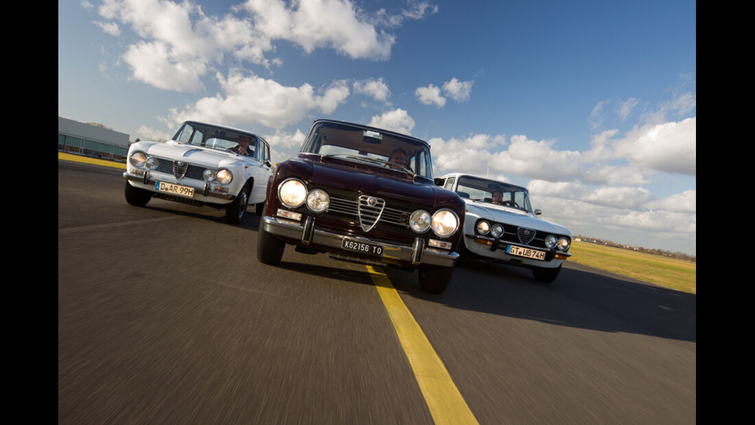 Alfa Romeo Giulia, Frontansicht, verschiedene Modelle