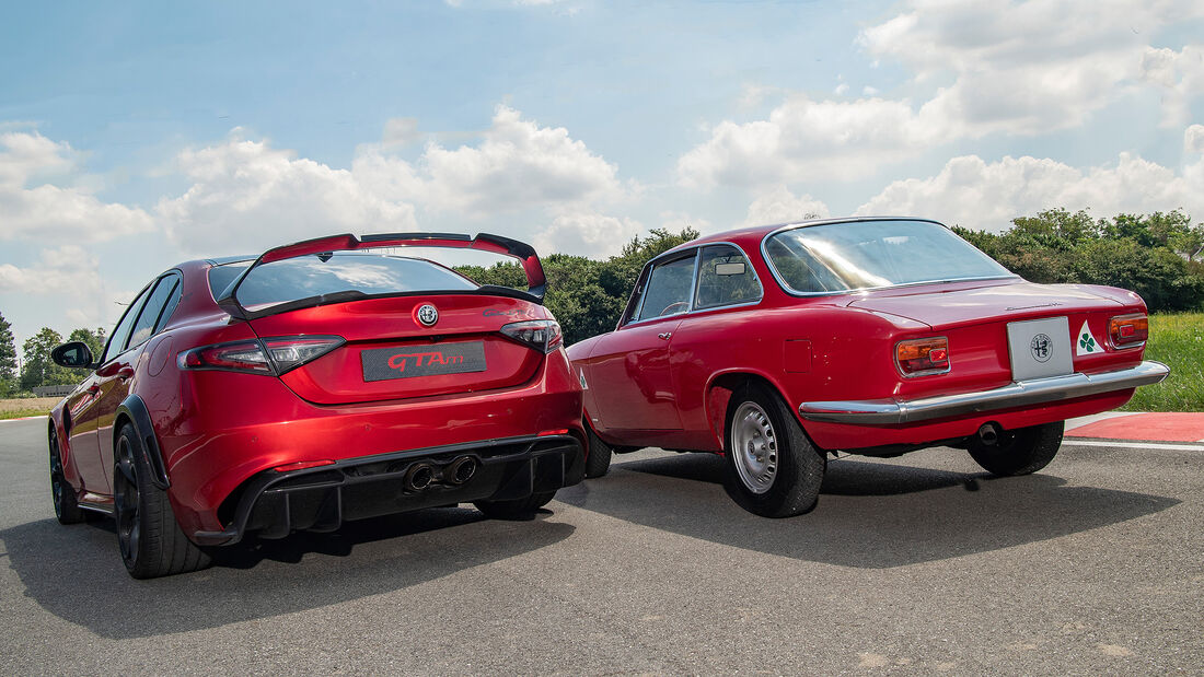 Alfa Romeo Giulia GTAm, alt und neu im Vergleich