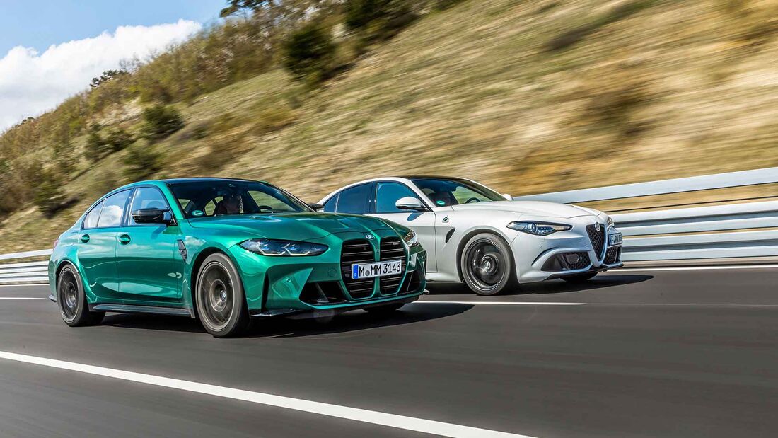 Alfa Romeo Giulia QV, BMW M3 Competition