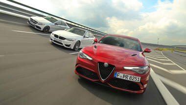 Alfa Romeo Giulia QV, BMW M3 Competition, Mercedes-AMG C 63 S