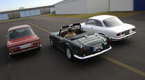 Alfa Romeo Giulia Sprint GT, BMW 1600 ti, Triumph TR 5 PI