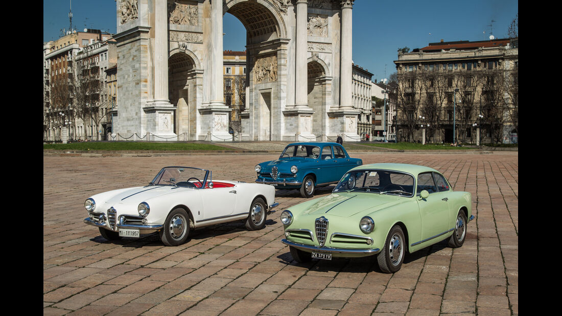 Alfa Romeo Giulietta, Verschiedene Modelle, Mailand