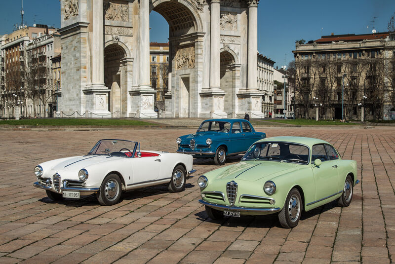 Alfa Romeo Giulietta, Verschiedene Modelle, Mailand