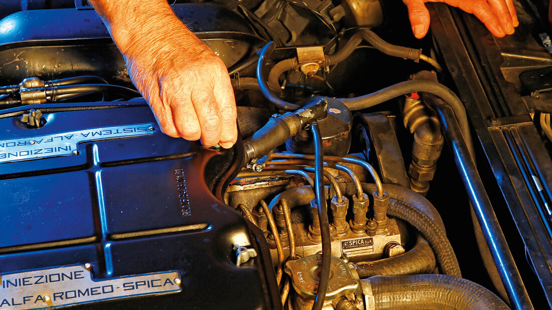 Alfa Romeo Montreal, Ventilspiel, Motor