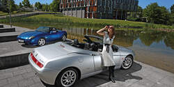 Alfa Romeo Spider 2.0 TS, Fiat Barchetta, Heckansicht