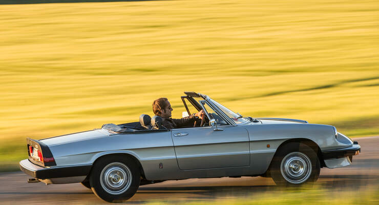 Alfa Romeo Spider, Impression, Schwäbische Alb